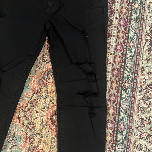 REMOVING TODAY NOT TAKE LESS SP Black Label Distressed Black Skinny Jeans - Picture 8 of 9